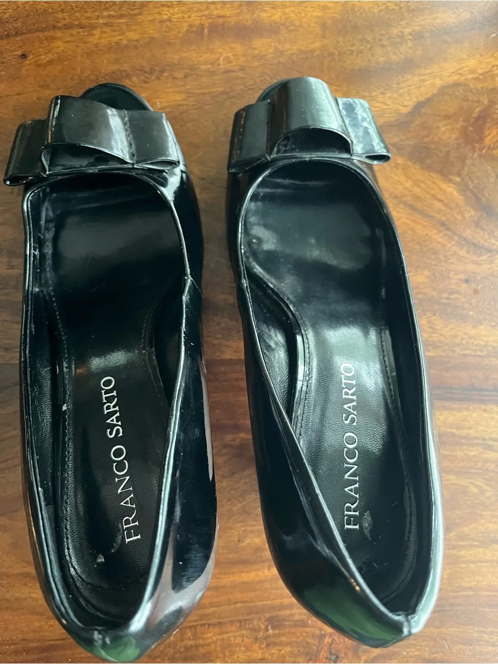 Franco Sarto polished black